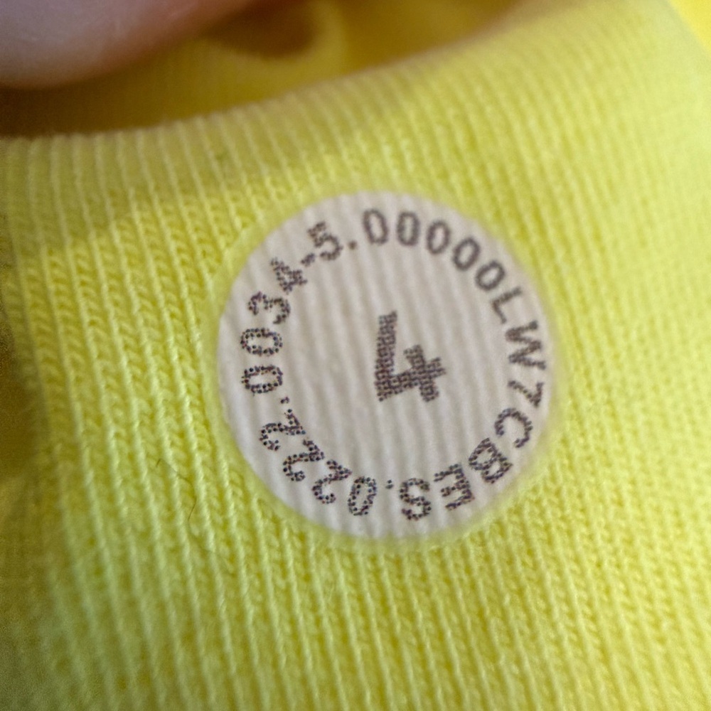 Lululemon Inner Glow High-Rise Shorts 3” Neon Wash Yellow Size 4 NWT - Picture 8 of 11
